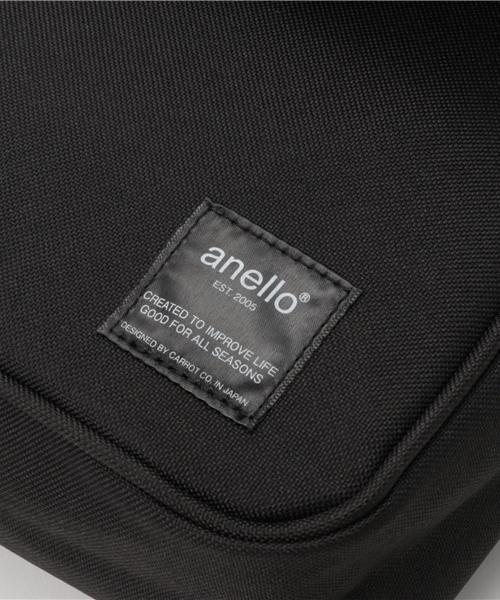 anello（アネロ）の「【anello】 アネロ 杢ポリキャンバスショルダーバッグ       （ショルダーバッグ・レディース・ブラック/レッド・ONE SIZE）」の12枚目の写真