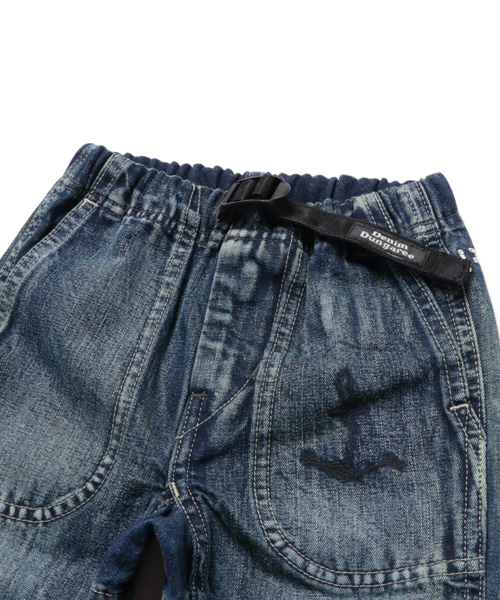 DENIM DUNGAREE（デニムダンガリー）の「DENIM DUNGUAREE/ デニム＆ダンガリー ジャズネップデニムヴィンテージリラックスパンツ（デニムパンツ・キッズ・ブルー・100/120/110）」の3枚目の写真