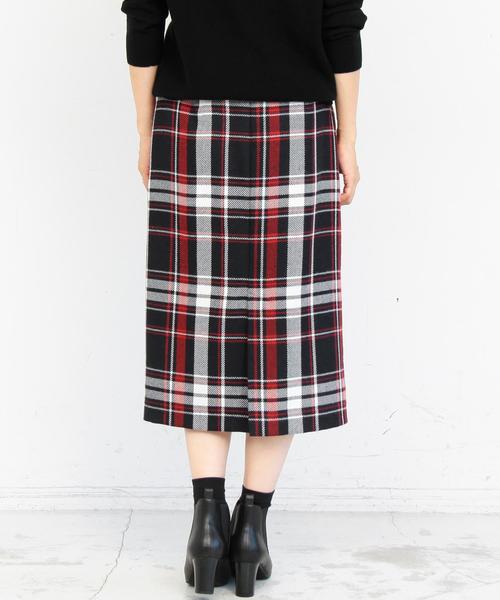 BEAUTY&YOUTH UNITED ARROWS（ビューティーアンドユースユナイテッドアローズ）の「BY∴ チェックミドルスカート◆（スカート・レディース・グレー/ネイビー・SMALL/MEDIUM）」の6枚目の写真