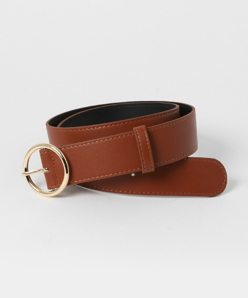 Heather（ヘザー）の「マルバックルベルト17SS  751589（ベルト・レディース・ブラック/ブラウン・ONE SIZE）」の6枚目の写真