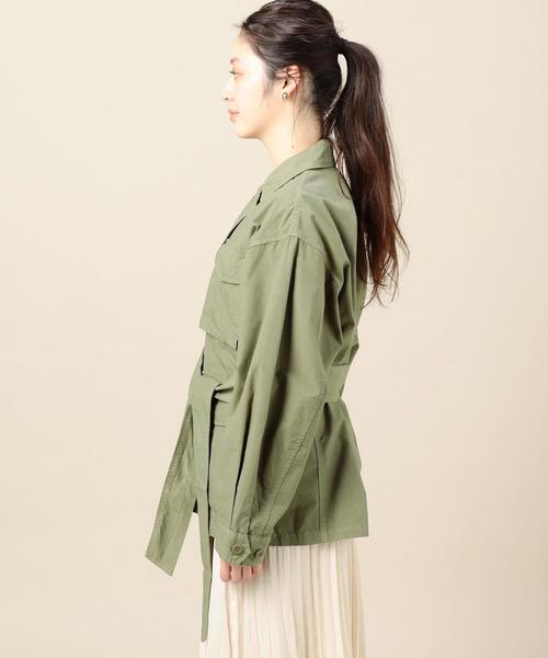 BEAUTY&YOUTH UNITED ARROWS（ビューティーアンドユースユナイテッドアローズ）の「BY コットンフィールドジャケット ◆（ミリタリージャケット・レディース・オリーブ・FREE）」の4枚目の写真
