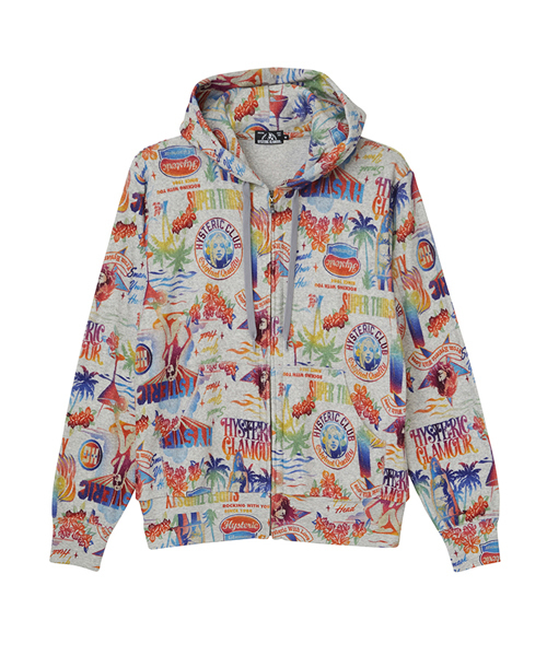 【素敵なデザイン❗️】00's HYSTERIC GLAMOUR 総柄 パーカー HYSTERIC GLAMOUR（パーカー）のフリマアイテム一覧