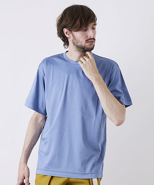 UNITED TOKYO（ユナイテッドトウキョウ）の「ビッグシルエットカットソー（Tシャツ/カットソー・メンズ・ピンク/ブラック/イエロー/オフホワイト/グリーン/ブルー・2/3/1）」の4枚目の写真