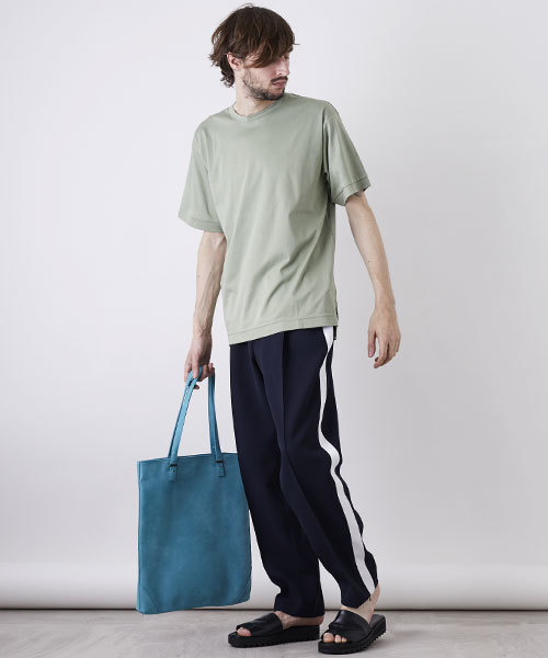 UNITED TOKYO（ユナイテッドトウキョウ）の「ビッグシルエットカットソー（Tシャツ/カットソー・メンズ・ピンク/ブラック/イエロー/オフホワイト/グリーン/ブルー・2/3/1）」の20枚目の写真