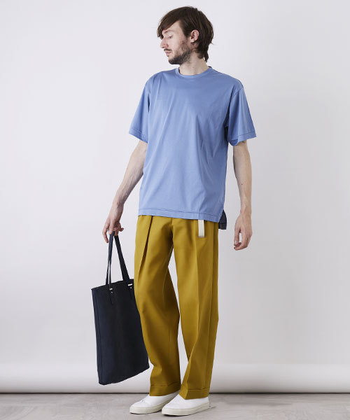 UNITED TOKYO（ユナイテッドトウキョウ）の「ビッグシルエットカットソー（Tシャツ/カットソー・メンズ・ピンク/ブラック/イエロー/オフホワイト/グリーン/ブルー・2/3/1）」の21枚目の写真