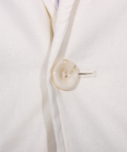 ８(eight)（エイト）の「7分袖 テーラードジャケット 綿 麻 リネン ブレザー（テーラードジャケット・メンズ・キナリ/ベージュ/ネイビー/ブラック/カーキ・X-LARGE/MEDIUM/LARGE）」の14枚目の写真