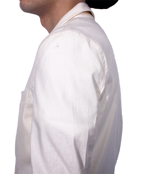 ８(eight)（エイト）の「7分袖 テーラードジャケット 綿 麻 リネン ブレザー（テーラードジャケット・メンズ・キナリ/ベージュ/ネイビー/ブラック/カーキ・X-LARGE/MEDIUM/LARGE）」の16枚目の写真