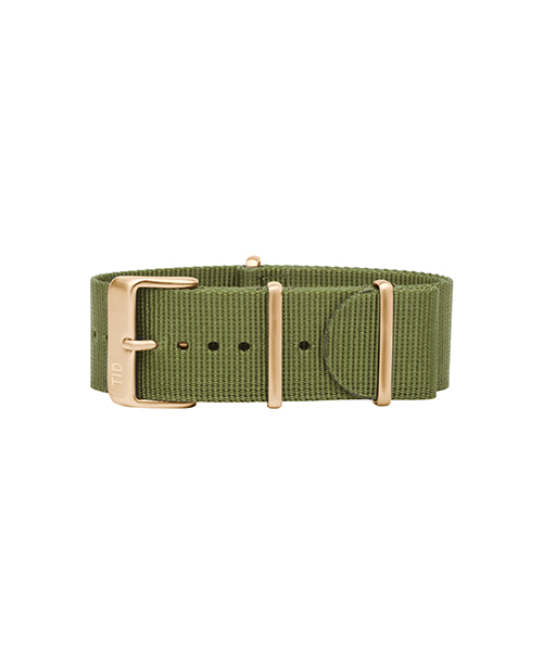 TID Watches (ティッド ウォッチ )の「TID Watches Wristband 引き通し交換用ベルト <Nato×Gold Buckle>(ブレスレット・オリーブ/ネイビー/オフホワイト・FREE)」の2枚目の写真