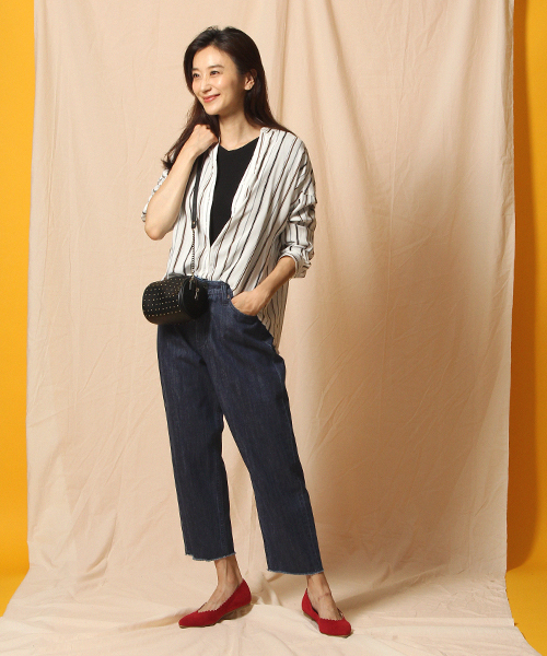 niko and...（ニコアンド）の「CARROTデニムパンツ（デニムパンツ・レディース・ブルー/ライトブルー/スカイブルー・4/2/3）」の3枚目の写真