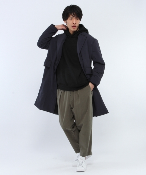 LAKOLE（ラコレ）の「【防風/撥水】中綿チェスターコート / LAKOLE（チェスターコート・メンズ・ネイビー/ブラック・MEDIUM/LARGE）」の17枚目の写真