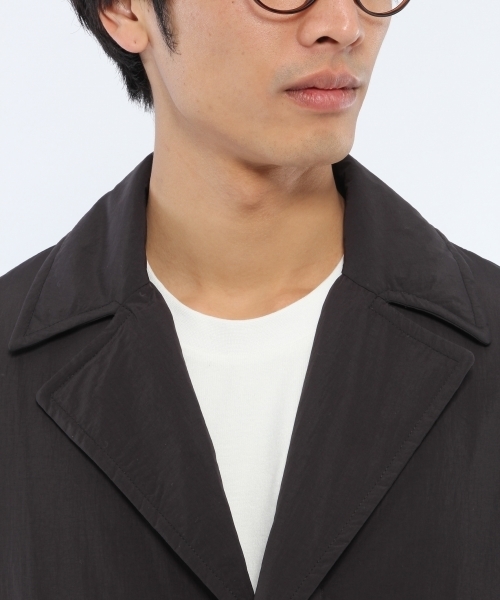 LAKOLE（ラコレ）の「【防風/撥水】中綿チェスターコート / LAKOLE（チェスターコート・メンズ・ネイビー/ブラック・MEDIUM/LARGE）」の6枚目の写真