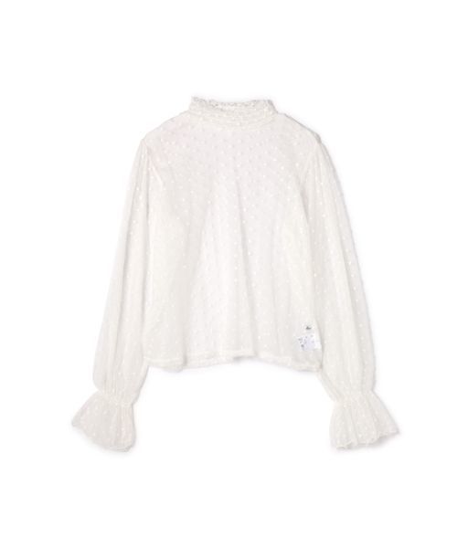 FREE'S MART（フリーズマート）の「シアードットハイネックブラウス（シャツ/ブラウス・レディース・ブラック/ホワイト/パープル・FREE）」の12枚目の写真