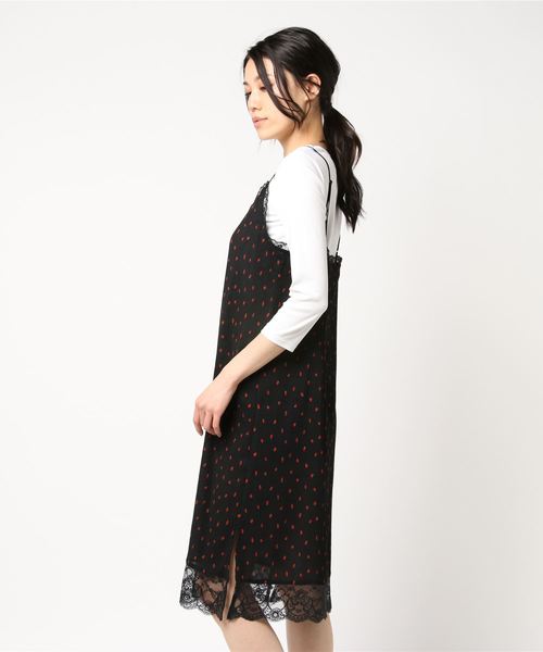 LOWRYS FARM（ローリーズファーム）の「Pイチゴレースキャミ