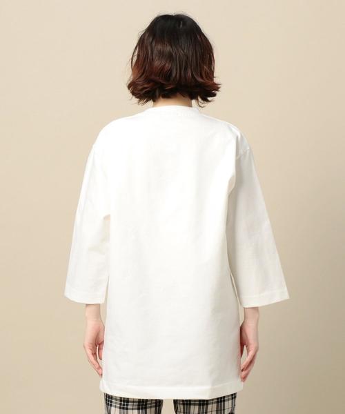 BEAUTY&YOUTH UNITED ARROWS(ビューティーアンドユースユナイテッドアローズ)の「BY 天竺ビッグTシャツ o(Tシャツ/カットソー・レディース・ブラック/パープル/ホワイト・FREE)」の7枚目の写真
