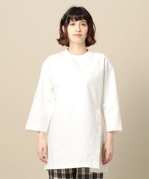 BEAUTY&YOUTH UNITED ARROWS(ビューティーアンドユースユナイテッドアローズ)の「BY 天竺ビッグTシャツ o(Tシャツ/カットソー・レディース・ブラック/パープル/ホワイト・FREE)」の6枚目の写真