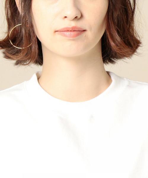 BEAUTY&YOUTH UNITED ARROWS(ビューティーアンドユースユナイテッドアローズ)の「BY 天竺ビッグTシャツ o(Tシャツ/カットソー・レディース・ブラック/パープル/ホワイト・FREE)」の15枚目の写真