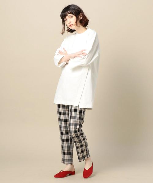 BEAUTY&YOUTH UNITED ARROWS(ビューティーアンドユースユナイテッドアローズ)の「BY 天竺ビッグTシャツ o(Tシャツ/カットソー・レディース・ブラック/パープル/ホワイト・FREE)」の11枚目の写真