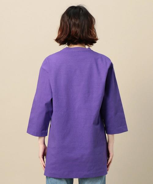 BEAUTY&YOUTH UNITED ARROWS(ビューティーアンドユースユナイテッドアローズ)の「BY 天竺ビッグTシャツ o(Tシャツ/カットソー・レディース・ブラック/パープル/ホワイト・FREE)」の10枚目の写真