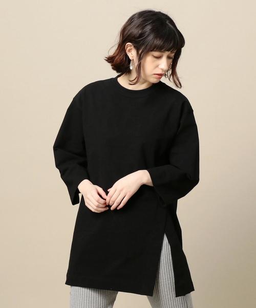 BEAUTY&YOUTH UNITED ARROWS(ビューティーアンドユースユナイテッドアローズ)の「BY 天竺ビッグTシャツ o(Tシャツ/カットソー・レディース・ブラック/パープル/ホワイト・FREE)」の17枚目の写真