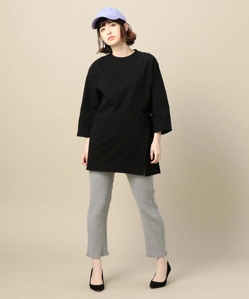BEAUTY&YOUTH UNITED ARROWS(ビューティーアンドユースユナイテッドアローズ)の「BY 天竺ビッグTシャツ o(Tシャツ/カットソー・レディース・ブラック/パープル/ホワイト・FREE)」の16枚目の写真