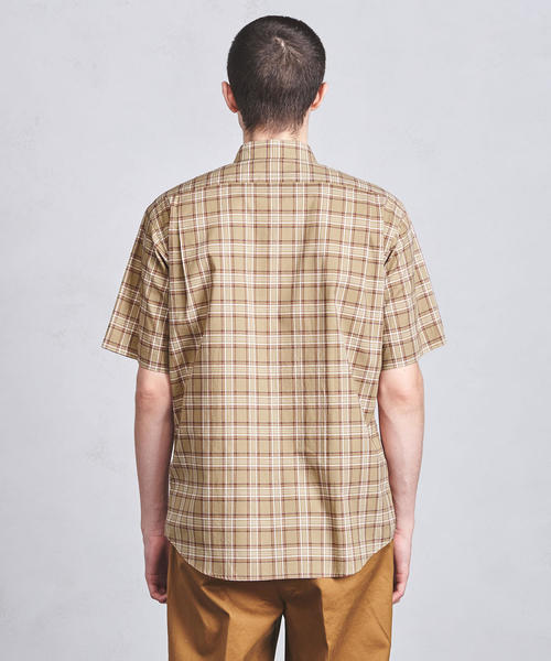 UNITED ARROWS（ユナイテッドアローズ）の「UASB タータンチェックボタンダウン ショートスリーブシャツ（シャツ/ブラウス・メンズ・ネイビー/ベージュ・S/M/XL/L）」の7枚目の写真