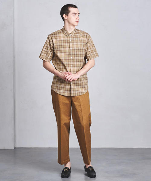 UNITED ARROWS（ユナイテッドアローズ）の「UASB タータンチェックボタンダウン ショートスリーブシャツ（シャツ/ブラウス・メンズ・ネイビー/ベージュ・S/M/XL/L）」の10枚目の写真