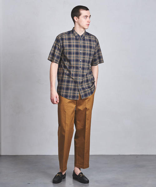 UNITED ARROWS（ユナイテッドアローズ）の「UASB タータンチェックボタンダウン ショートスリーブシャツ（シャツ/ブラウス・メンズ・ネイビー/ベージュ・S/M/XL/L）」の9枚目の写真