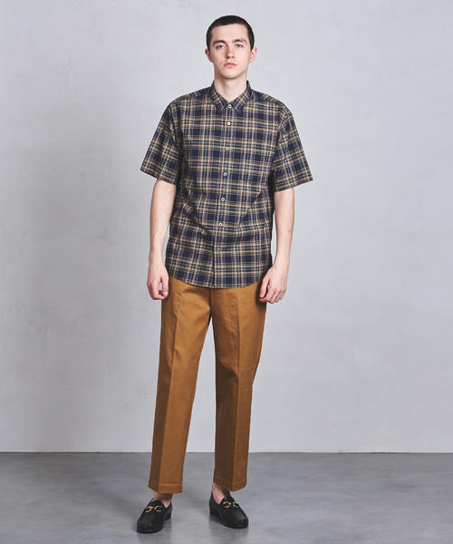 UNITED ARROWS（ユナイテッドアローズ）の「UASB タータンチェックボタンダウン ショートスリーブシャツ（シャツ/ブラウス・メンズ・ネイビー/ベージュ・S/M/XL/L）」の8枚目の写真
