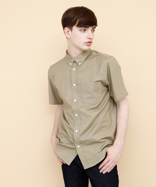 EMMA CLOTHES(エマクローズ)の「オックスフォードストレッチシャツ ボタンダウン 半袖/7分袖(シャツ/ブラウス・メンズ・ブラック/ベージュ/ネイビー/グレー/オフホワイト/ホワイト系その他/ブラック系その他/グレー系その他/ベージュ系その他/ブルー系その他・M/L/XL)」の18枚目の写真