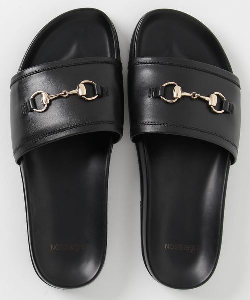 HERISSON（エリソン）の「HERISSON / エリソン BIT SLIPPER（サンダル・メンズ・ブラック/ブラウン・26cm/27cm/28cm）」の3枚目の写真