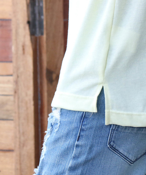 Confirm（コンファーム）の「Confirm / コンファーム ロングTシャツ（Tシャツ/カットソー・メンズ・ホワイト/グレー/ピンク/イエロー/ミント/ラベンダー・M/L）」の8枚目の写真