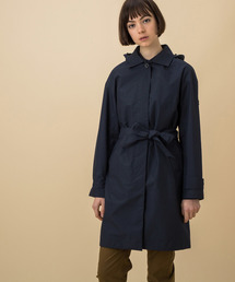 ベルト付ステンカラーコート