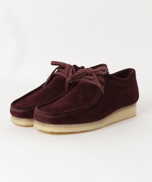 Clarks クラークス の Wallabee メンズ ワラビー ボルドー モカシン デッキシューズ Wear