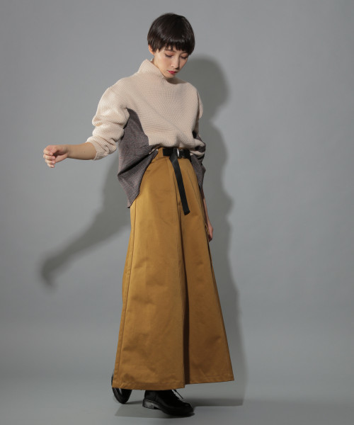 PAGEBOY（ページボーイ）の「バックチェックフレアニット（ニット/セーター・レディース・オフホワイト/ブラック・FREE）」の10枚目の写真