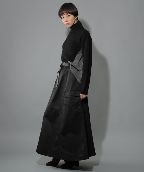 PAGEBOY（ページボーイ）の「バックチェックフレアニット（ニット/セーター・レディース・オフホワイト/ブラック・FREE）」の16枚目の写真