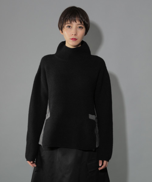 PAGEBOY（ページボーイ）の「バックチェックフレアニット（ニット/セーター・レディース・オフホワイト/ブラック・FREE）」の20枚目の写真