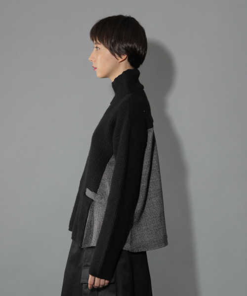 PAGEBOY（ページボーイ）の「バックチェックフレアニット（ニット/セーター・レディース・オフホワイト/ブラック・FREE）」の18枚目の写真