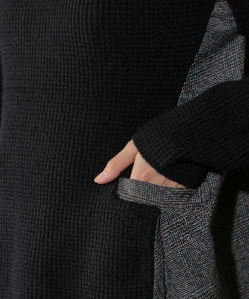 PAGEBOY（ページボーイ）の「バックチェックフレアニット（ニット/セーター・レディース・オフホワイト/ブラック・FREE）」の17枚目の写真