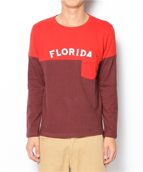 BEAMS（ビームス）の「◎BEAMS / バイカラー プリント L/S TEE（Tシャツ/カットソー・メンズ・ライトグレー/レッド/イエロー・SMALL/MEDIUM/LARGE/X-LARGE）」の13枚目の写真