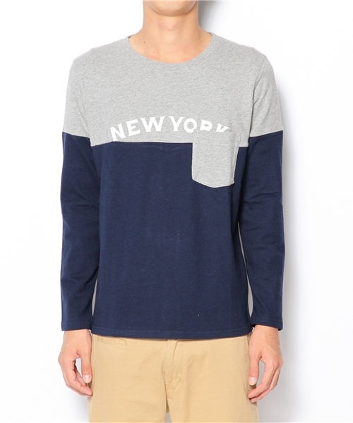 BEAMS（ビームス）の「◎BEAMS / バイカラー プリント L/S TEE（Tシャツ/カットソー・メンズ・ライトグレー/レッド/イエロー・SMALL/MEDIUM/LARGE/X-LARGE）」の15枚目の写真