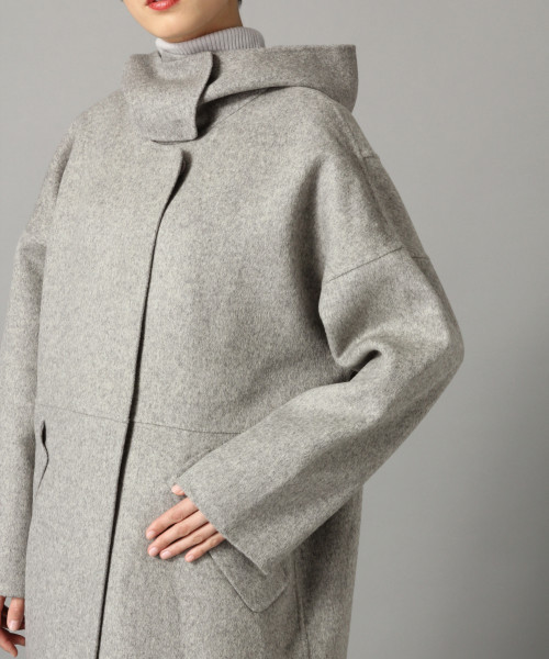 LOWRYS FARM（ローリーズファーム）の「Ｗフェイスフードコート　816155（その他アウター・レディース・グレー/カーキ・FREE）」の6枚目の写真