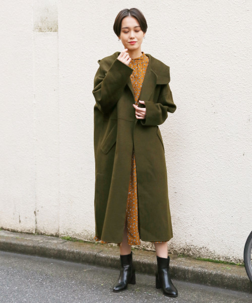 LOWRYS FARM（ローリーズファーム）の「Ｗフェイスフードコート　816155（その他アウター・レディース・グレー/カーキ・FREE）」の15枚目の写真