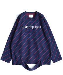 SHAREEF | BIAS LINE L/S BIG-T(Tシャツ/カットソー)
