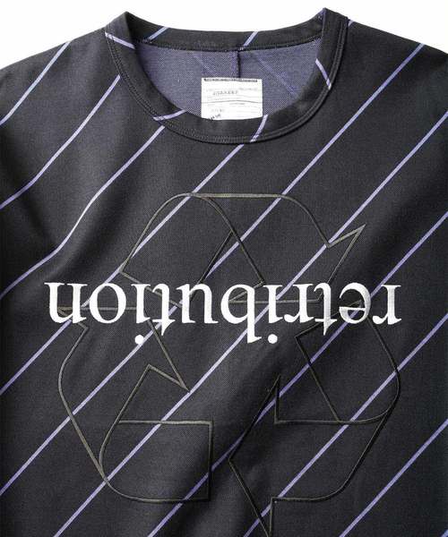 SHAREEF(シャリーフ)の「BIAS LINE L/S BIG-T(Tシャツ/カットソー・メンズ・ブラック/ネイビー/ブラウン・1/2/3)」の6枚目の写真