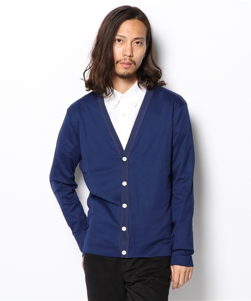 EDIFICE(エディフィス)の「◇ソフトフライスVカーデ 1(Tシャツ/カットソー・メンズ・チャコールグレー/ネイビー/ブルー系その他/レッド・44/46/48)」の3枚目の写真