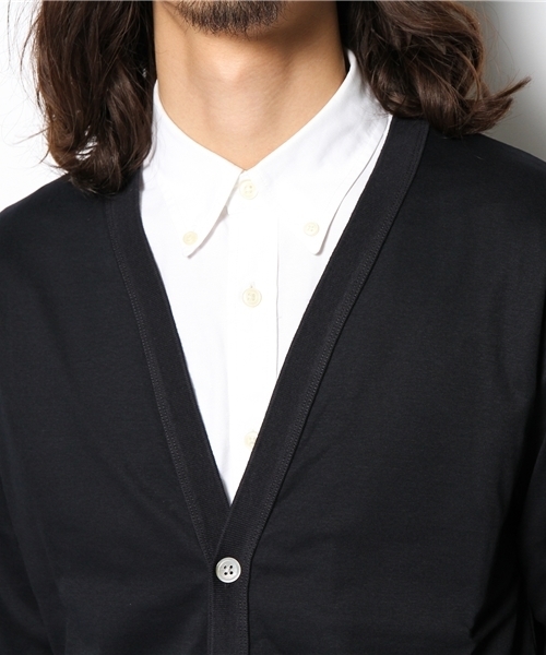 EDIFICE(エディフィス)の「◇ソフトフライスVカーデ 1(Tシャツ/カットソー・メンズ・チャコールグレー/ネイビー/ブルー系その他/レッド・44/46/48)」の9枚目の写真