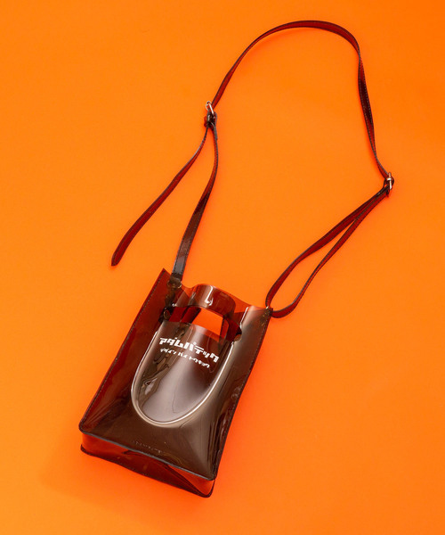 ADAM PATEK（アダムパテック）の「ADAM PATEK / アダムパテック 【 CONEY 】CLEAR mini pouch shoulder（ショルダーバッグ・レディース・ホワイト/ブラック・ONESIZE）」の5枚目の写真