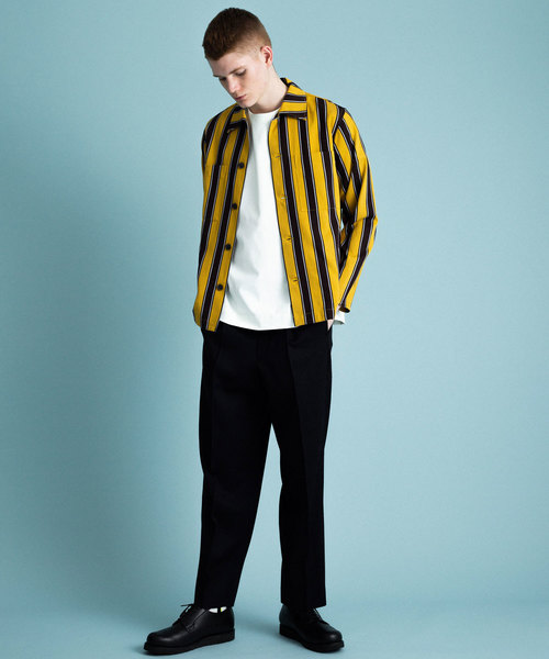 Juventus 黒/黄色 ストライプシャツ UNITED TOKYO（ユナイテッドトウキョウ）の「ストライプビッグポケット