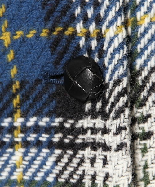 coen(コーエン)の「アンデスウールチェックコート(その他アウター・レディース・レッド/コバルトブルー・MEDIUM/LARGE)」の11枚目の写真