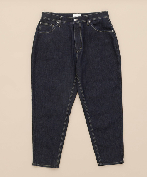 EMMA CLOTHES(エマクローズ)の「LINEN×COTTONストレッチデニムテーパードワイドパンツ(デニムパンツ・メンズ・ライトグレー/ブラック/ネイビー/サックスブルー/インディゴブルー・S/M/L)」の11枚目の写真